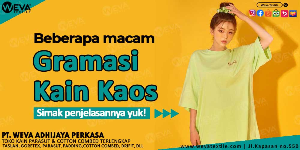 bahan pembuatan kain gramasi cotton combed weva textile surabaya