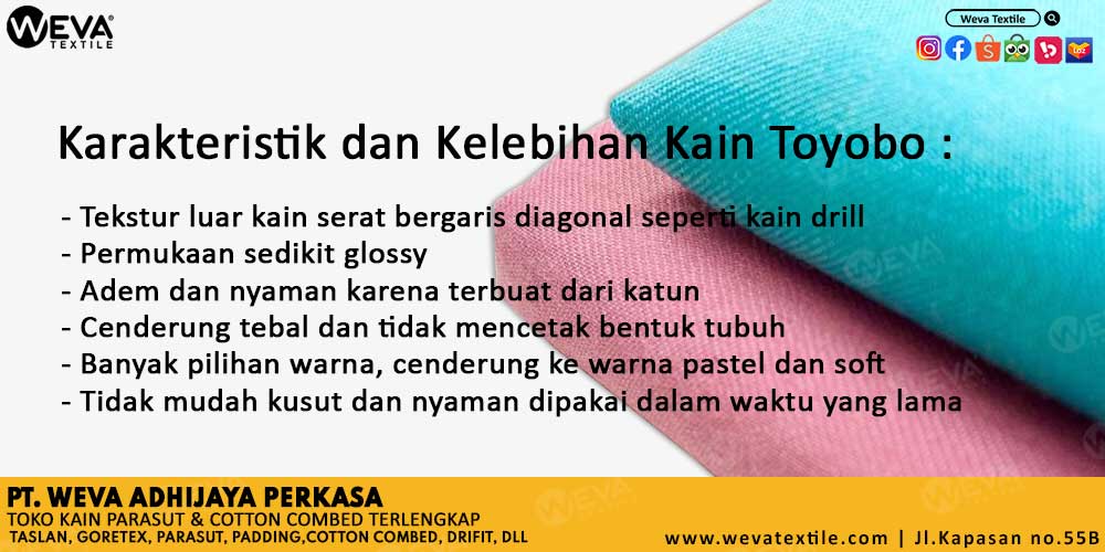 karakteristik kain toyobo