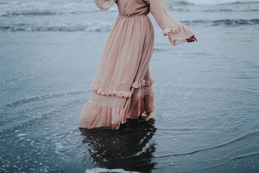 gamis bahan sifon