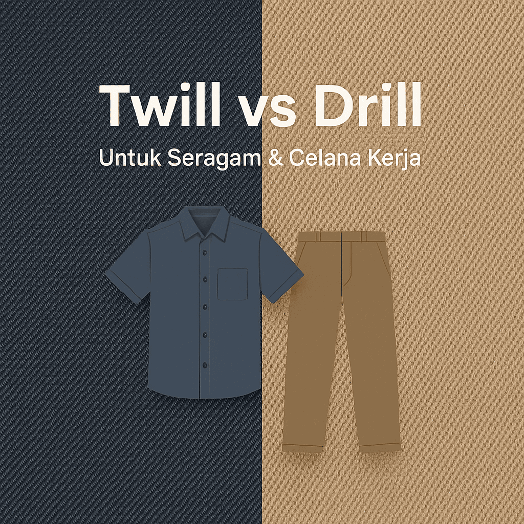 Perbedaan Kain Twill dan Drill: Mana yang Lebih Cocok untuk Seragam dan Celana Kerja?