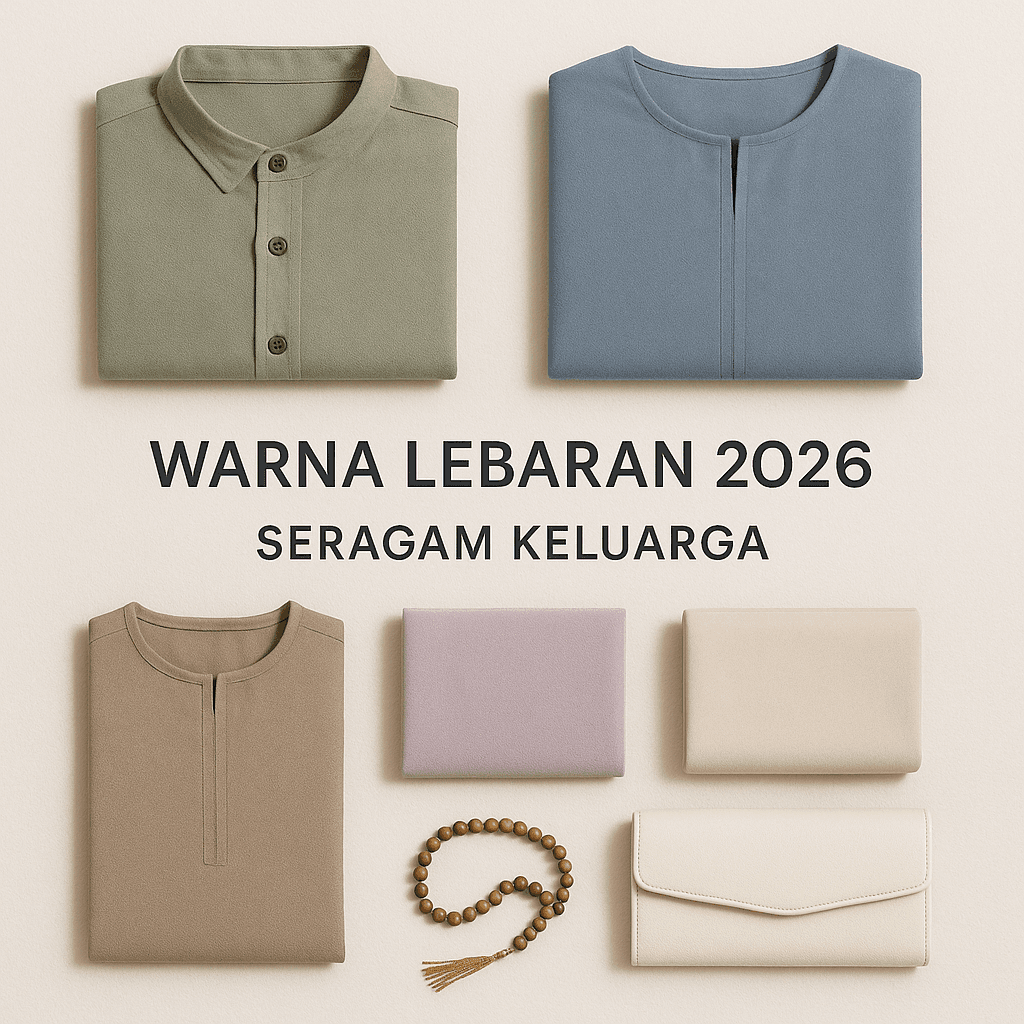 Tren Warna Baju Lebaran 2026: Rekomendasi Warna Seragam Keluarga yang Kompak dan Elegan